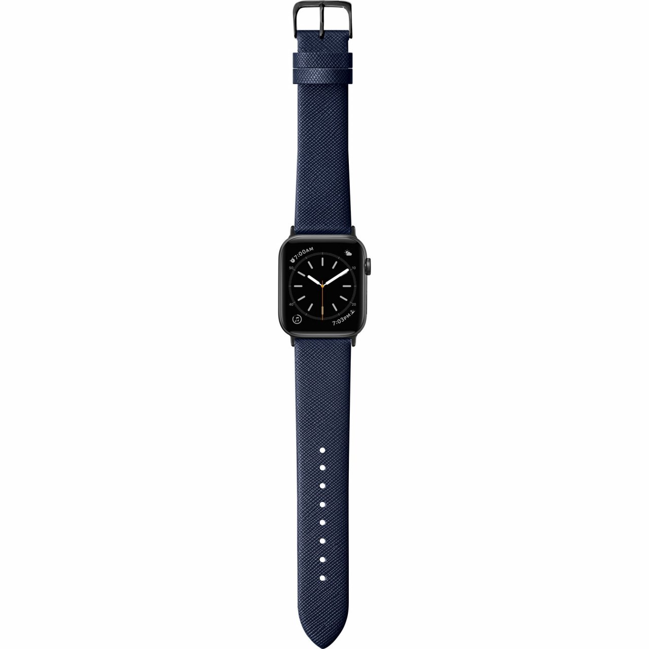 LAUT Prestige Watch Strap für Apple Watch Blau 44mm 45mm 49mm 46mm 42mm (Series 1/2/3) Leder