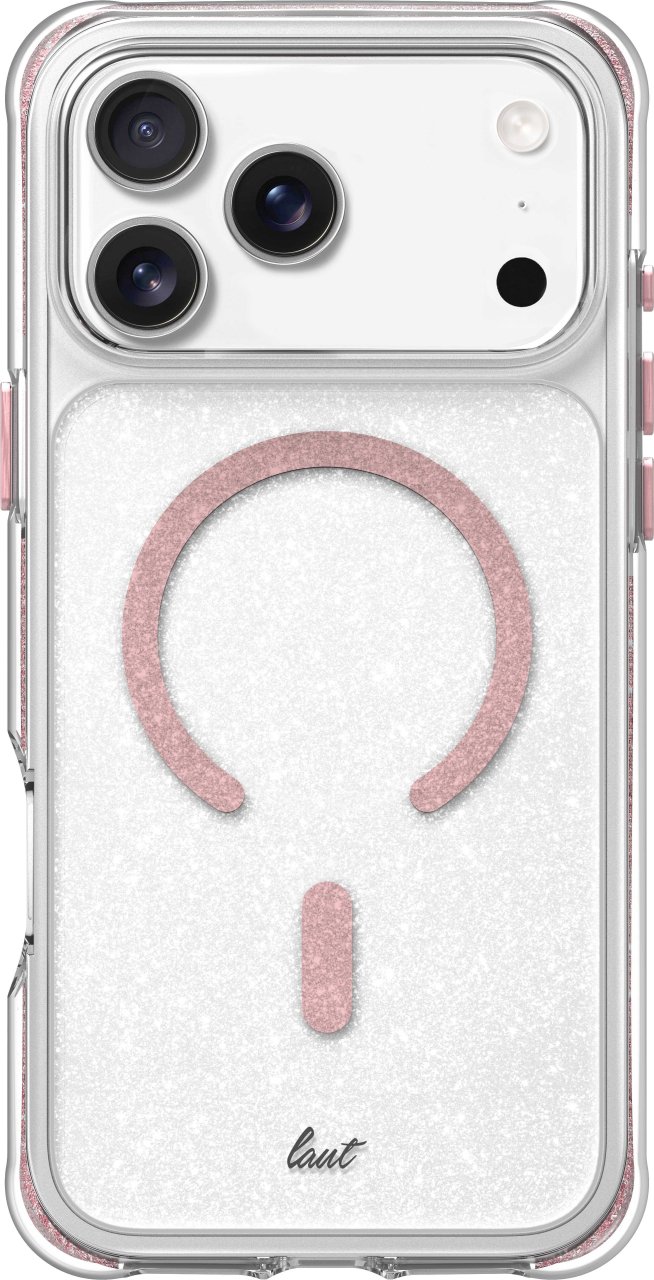 LAUT Aero Sparkle Case für iPhone 17 Pro Max Crystal Pink iPhone 17 Pro Max Kunststoff