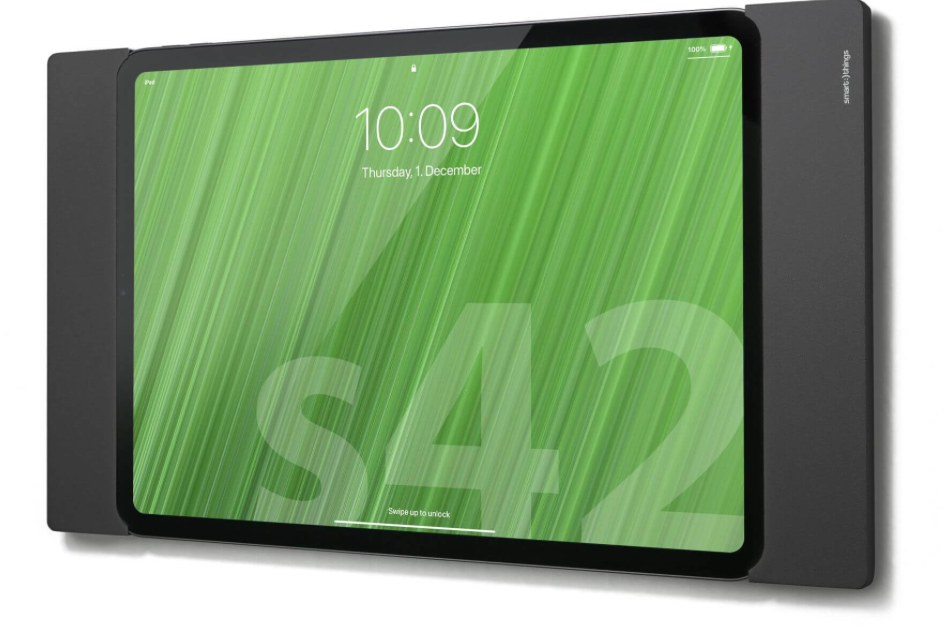 smart things sDock Fix A 10.9" Wandhalterung für Apple iPad 11" (2025) / iPad 10,9" (2022) Schwarz
