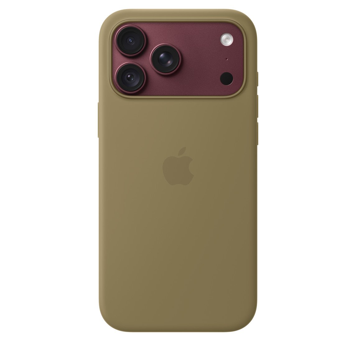 Apple iPhone 18 Pro Max Silikon Case mit MagSafe Oliv iPhone 18 Pro Max