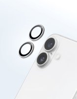 LAUT Ring Kamera Schutzglas für Apple iPhone 16 / 16 Plus Silber