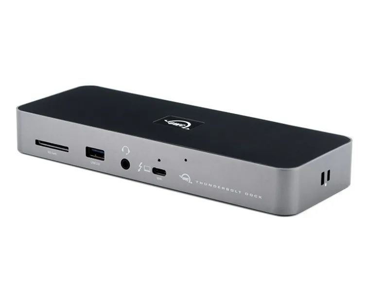 OWC Thunderbolt 4 Dock, 11 in 1, Silber/schwarz