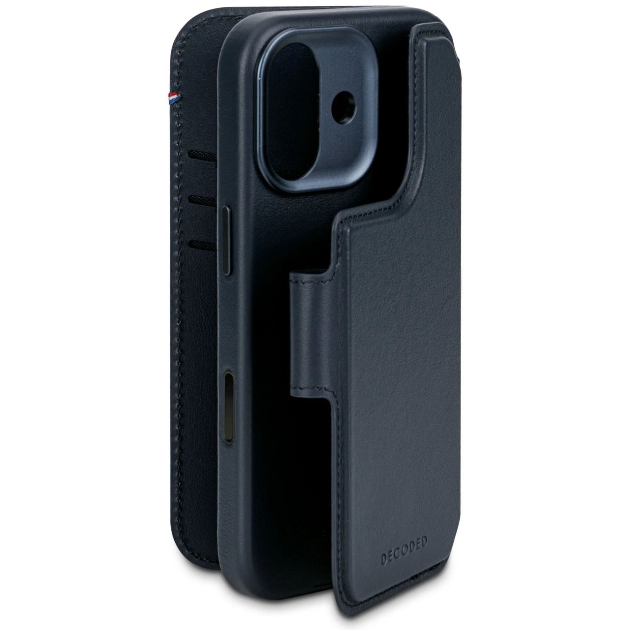 Decoded Detachable Wallet mit MagSafe für iPhone 17 Navy iPhone 17 Leder