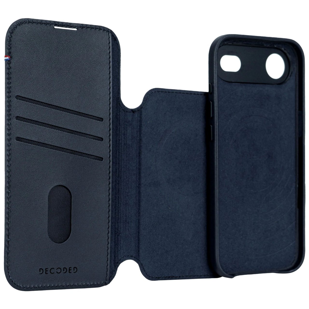 Decoded Detachable Wallet mit MagSafe für iPhone Air Navy iPhone Air Leder