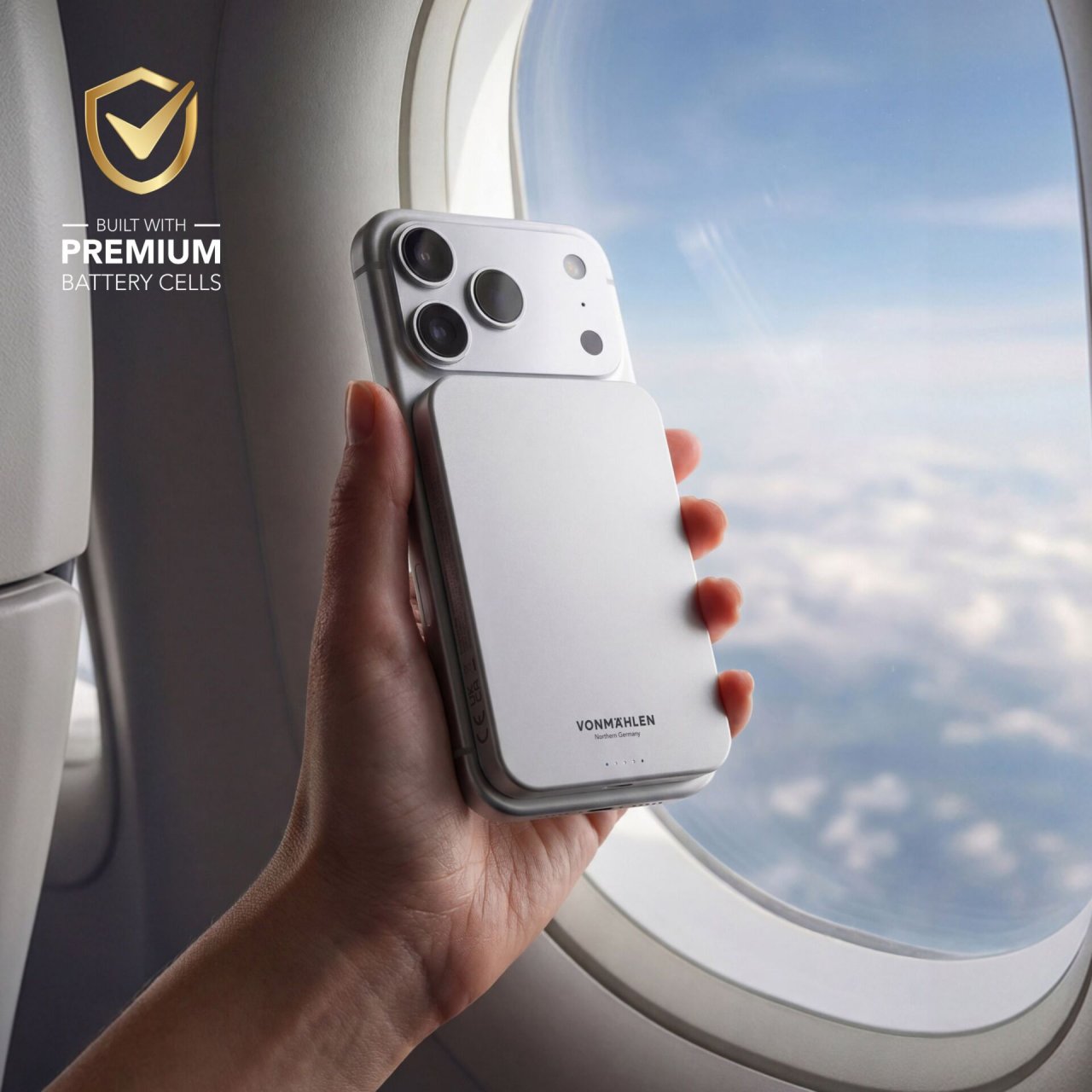Vonmählen Evergreen Mag QI2 Powerbank Weiß USB-C 5.000mAh
