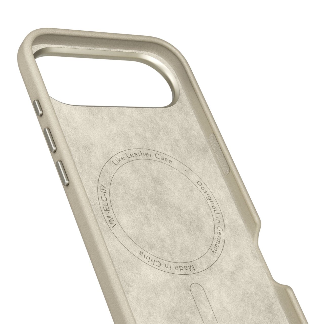 Vonmählen Vegan Leder Case für iPhone Air Cream iPhone Air Lederimitat