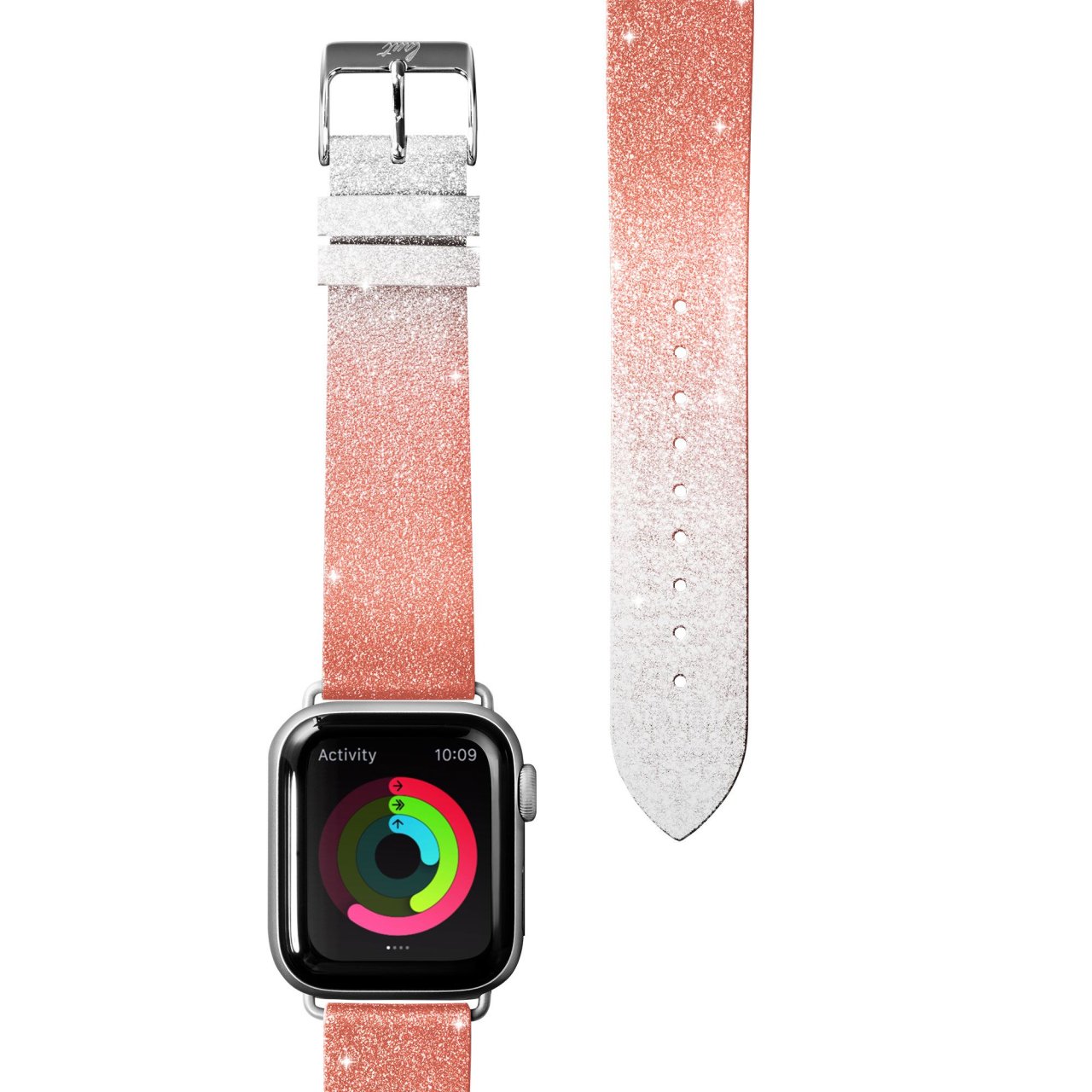 LAUT OMBRESPARKLE Leder Armband Orange 38mm 40mm 41mm 42mm (Series 10) Leder