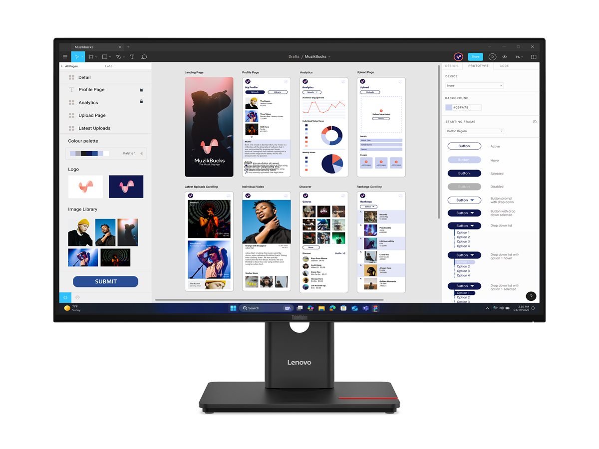 Lenovo ThinkVision T32UD-40 32" LED Monitor