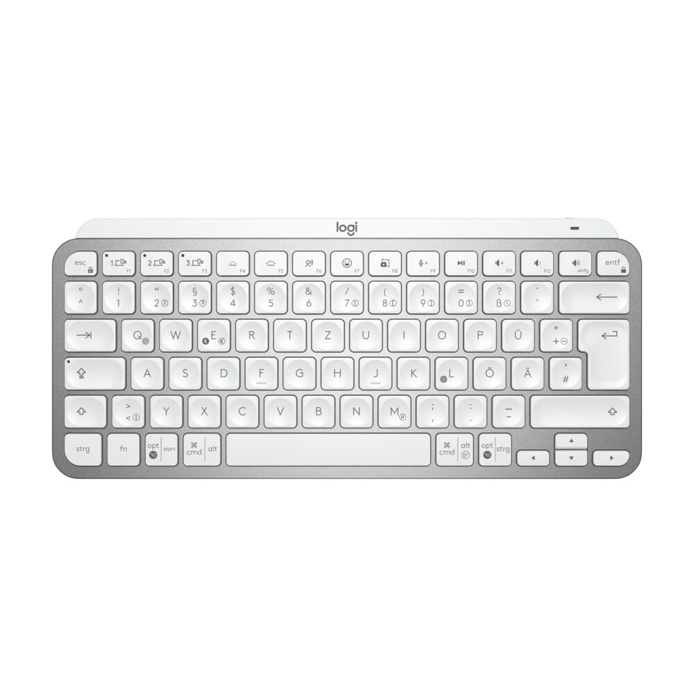 Logitech MX Keys Mini Hellgrau Deutsch Bluetooth