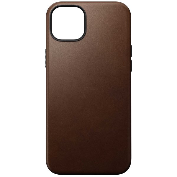 Nomad Modern Leder Case mit MagSafe für Apple iPhone 15 Plus, Braun