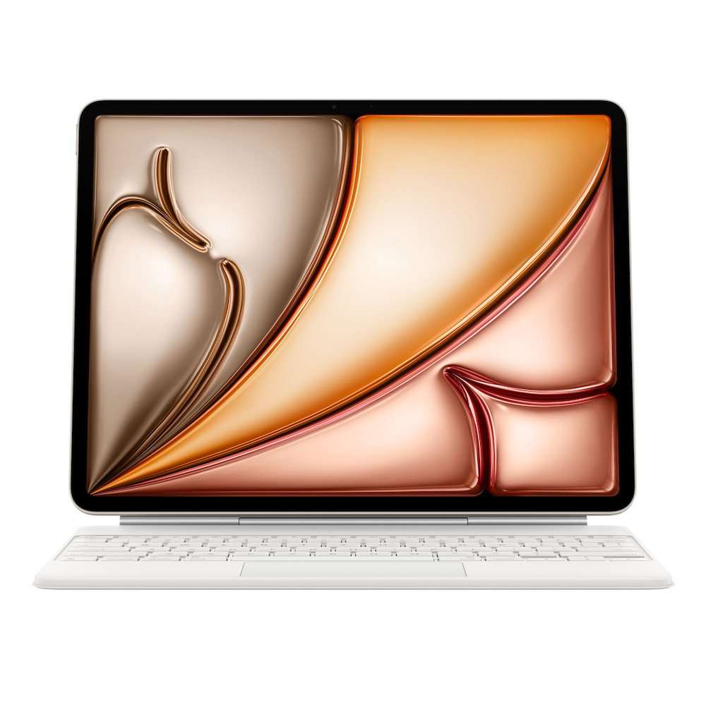 Apple Magic Keyboard für Apple iPad Air 13" (M2/M3) Weiß iPad Air 13" US Englisch 2 - 3 W Kabellos