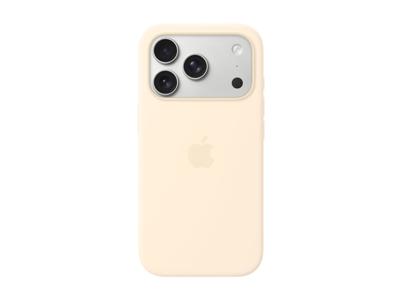 Apple iPhone 17 Pro Silikon Case mit MagSafe Vanille iPhone 17 Pro