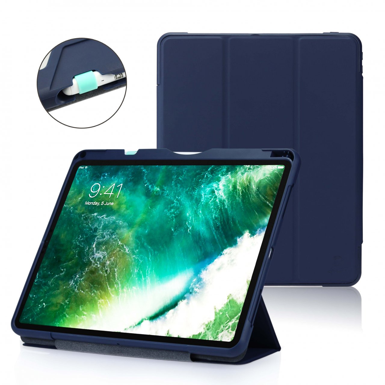 DEQSTER Rugged Case (2021) #RQ1 für iPad Pro 12.9" (3./4./5. Generation) Midnight Blue iPad Pro 12,9" Kunststoff