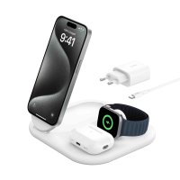 Belkin Wireless QI2 Charger (3-in-1) Weiß