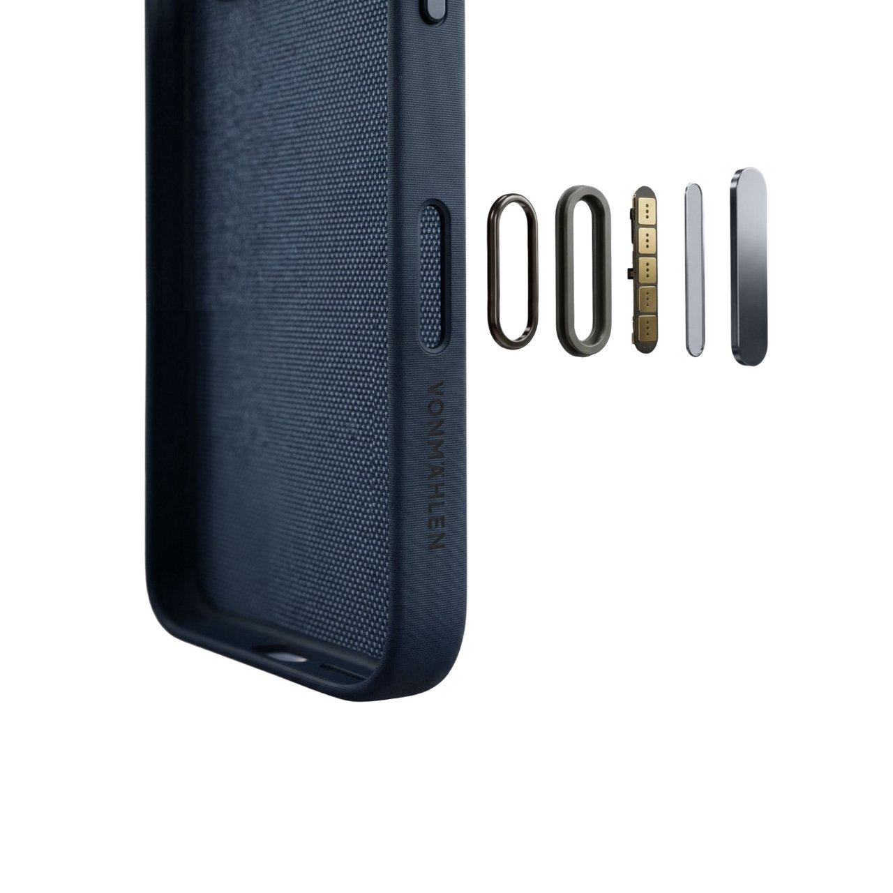 Vonmählen Fabric Case für iPhone 18 Pro/ 17 Pro Dunkelblau iPhone 18 Pro
