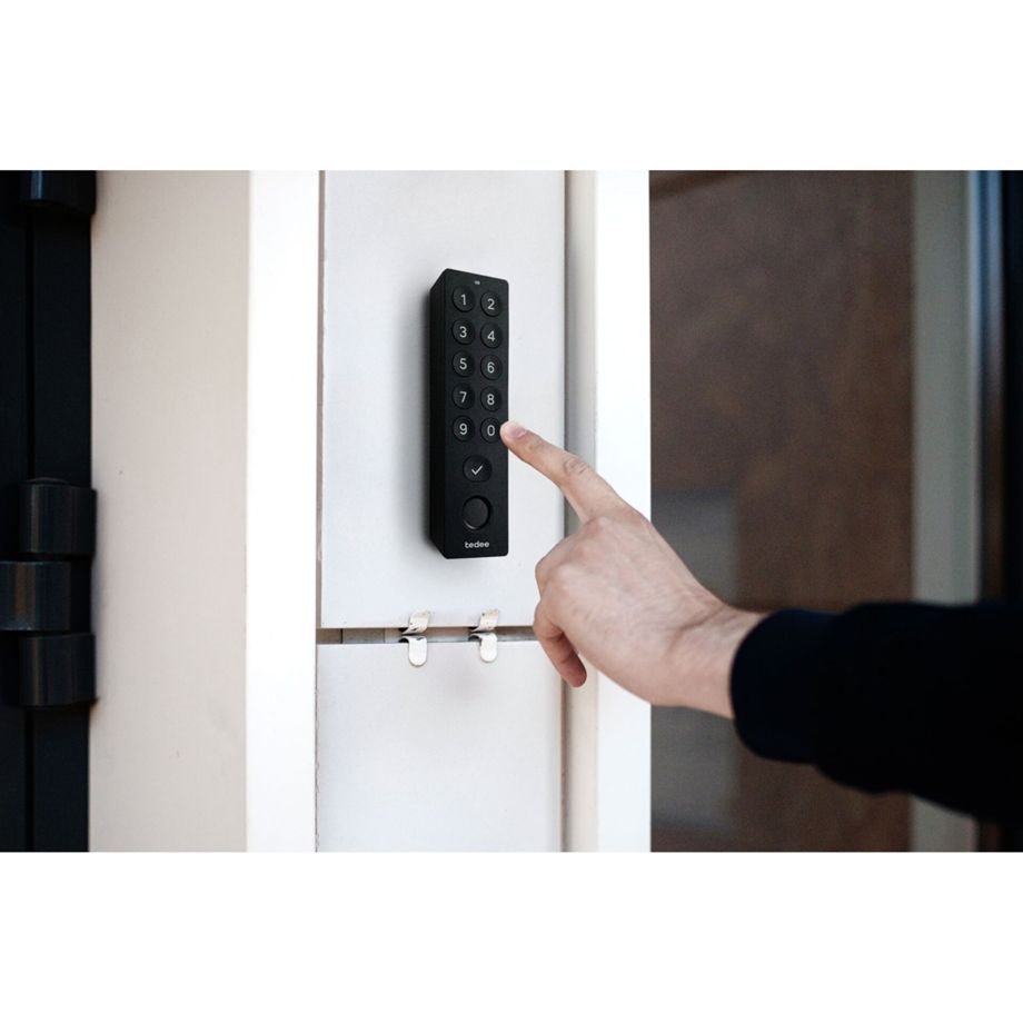 Tedee Keypad Pro Smartes Tastenfeld für Türschloss Schwarz Türschloss