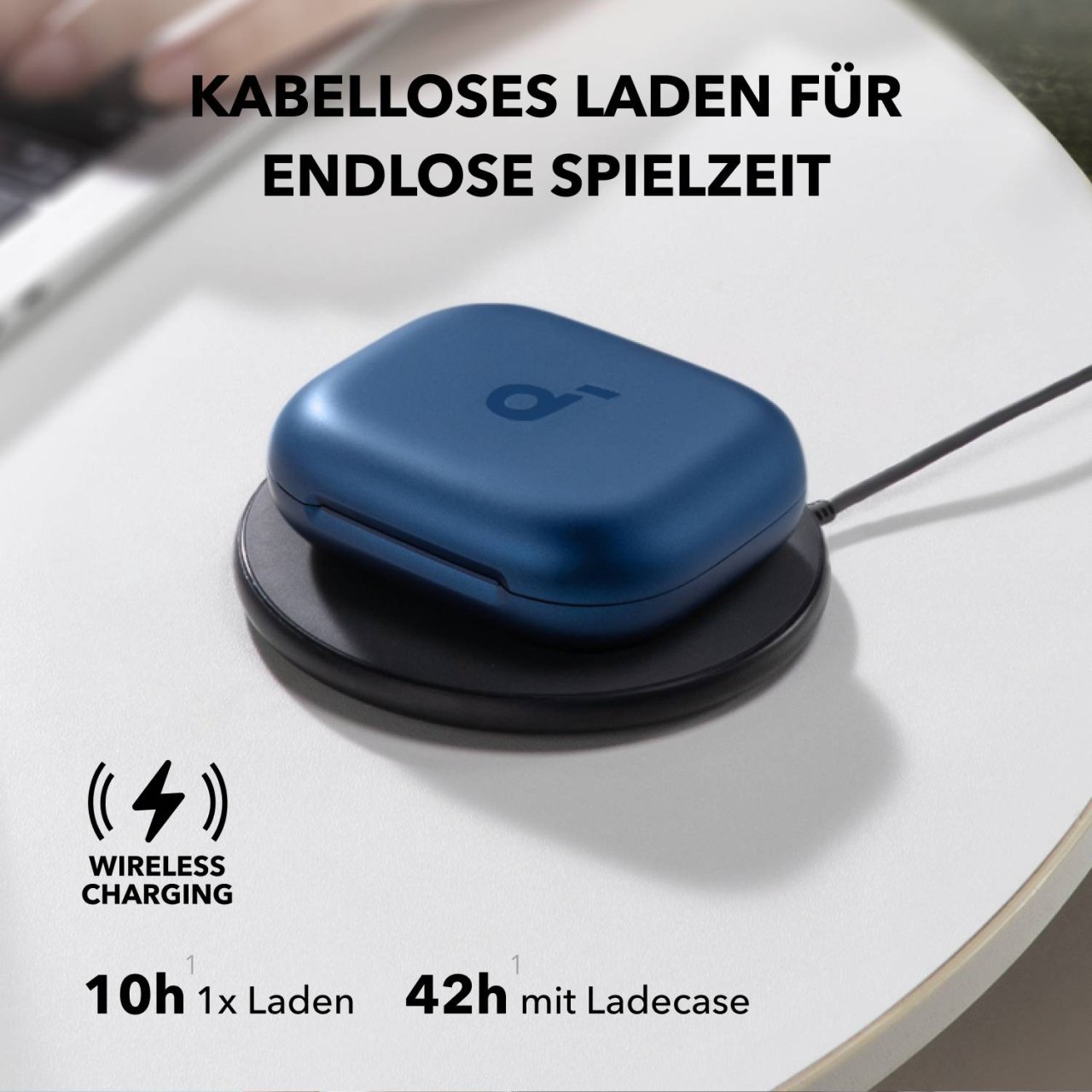 Soundcore AeroFit 2 Kopfhörer Blau Open-Ear Kabellos