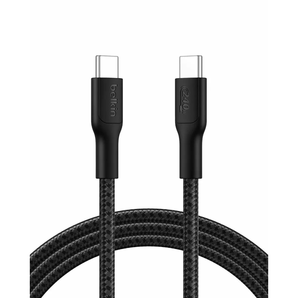 Belkin USB-C auf USB-C Kabel Geflochten Schwarz USB-C 1m 240W