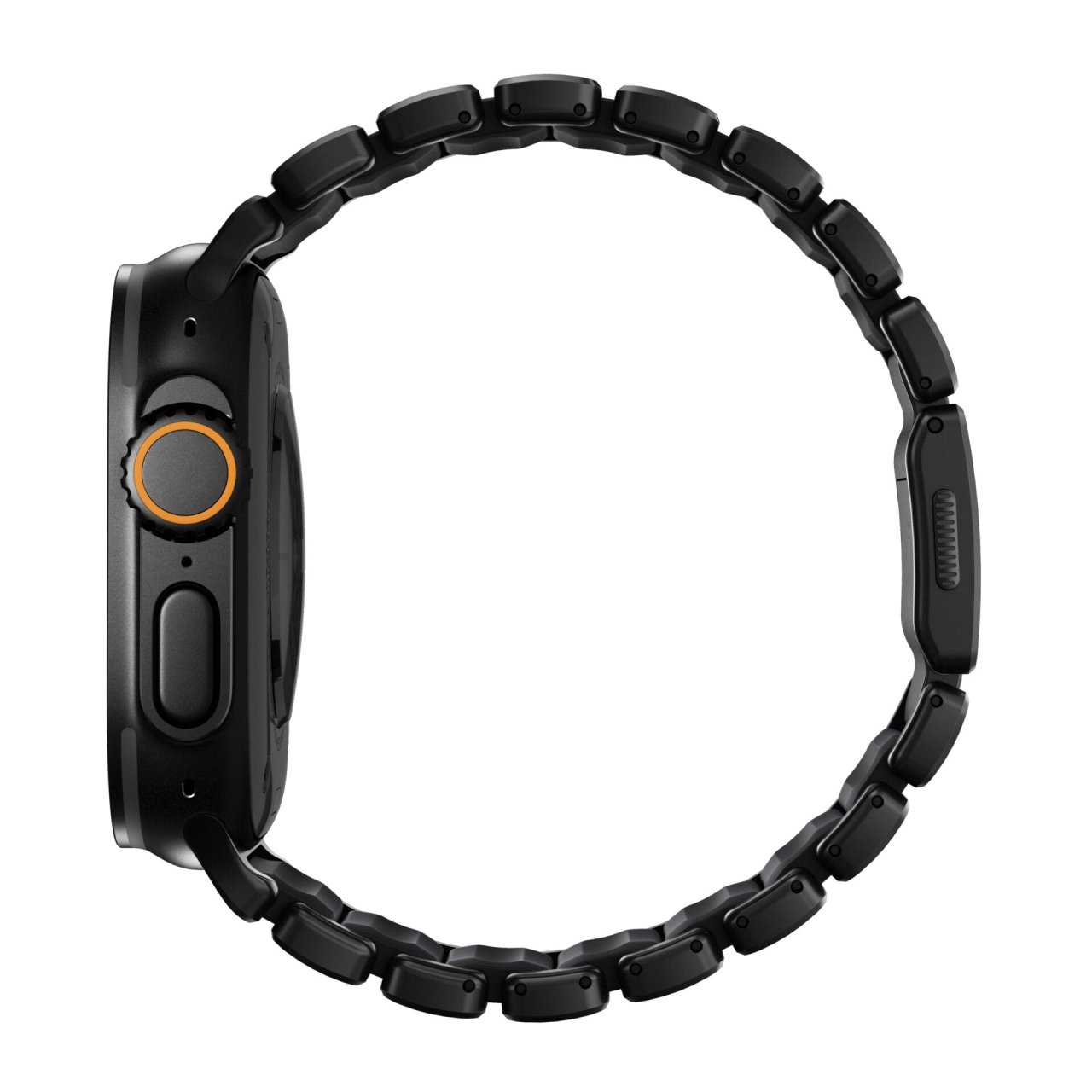Nomad Stratos Titanium Armband für Apple Watch, (Series 1/2/3) 42/44/45/46/49mm Schwarz 42 (Series 1/2/3)/44/45/46/49mm Titan