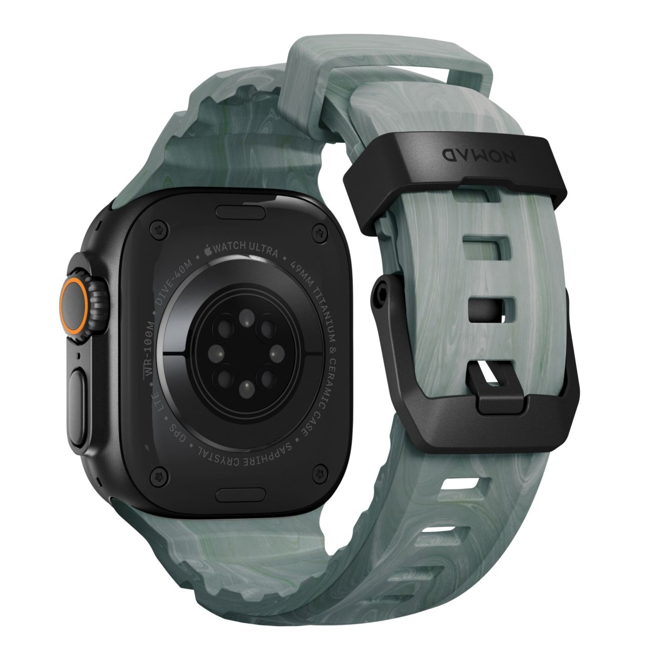 Nomad Rocky Point Armband für Apple Watch 42 (Series 1/2/3)/44/45/46/49mm Sierra Stone/Schwarz 42 (Series 1/2/3)/44/45/46/49mm Titanium