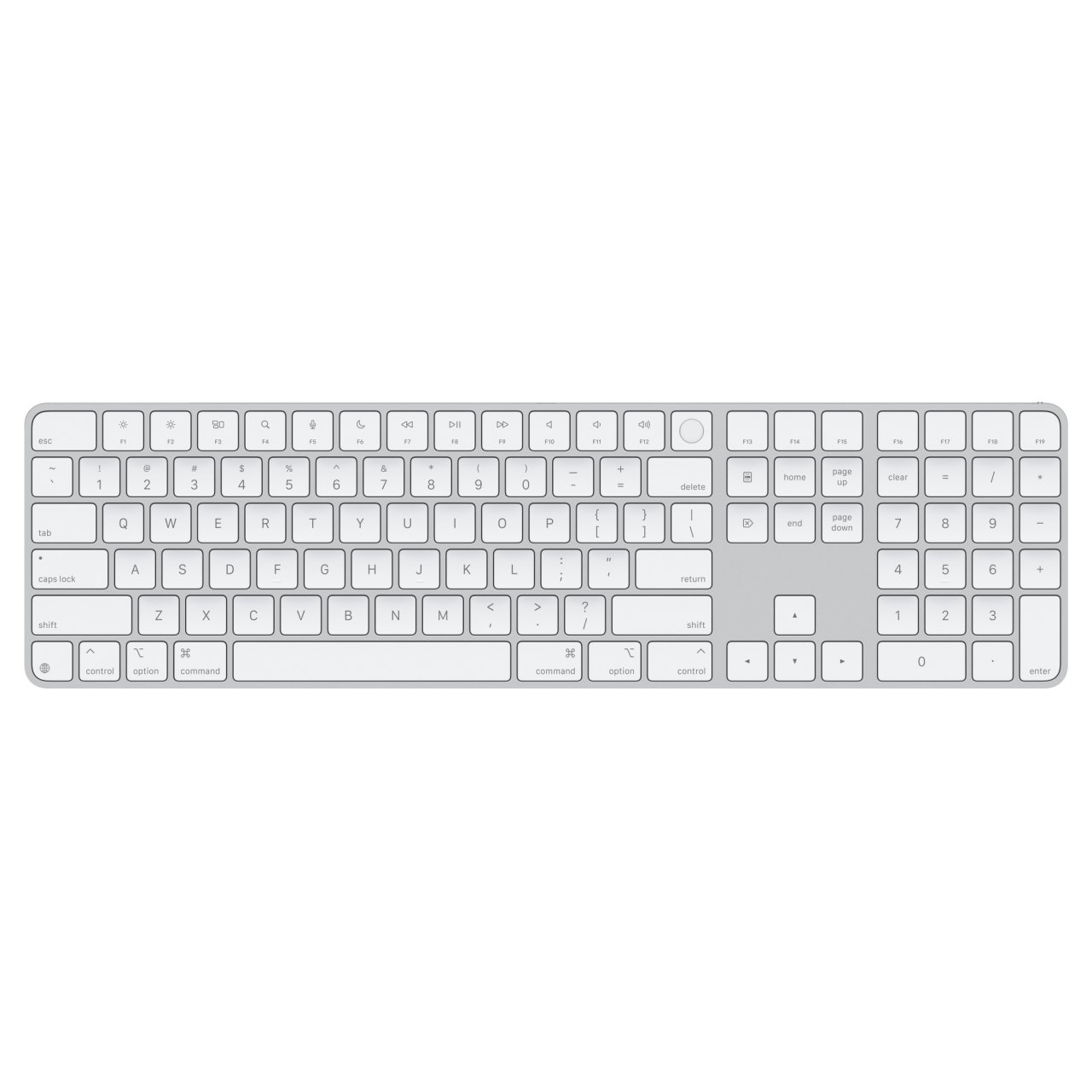 Apple Magic Keyboard mit Touch ID und Ziffernblock (USB-C) – Zustand: wie neu