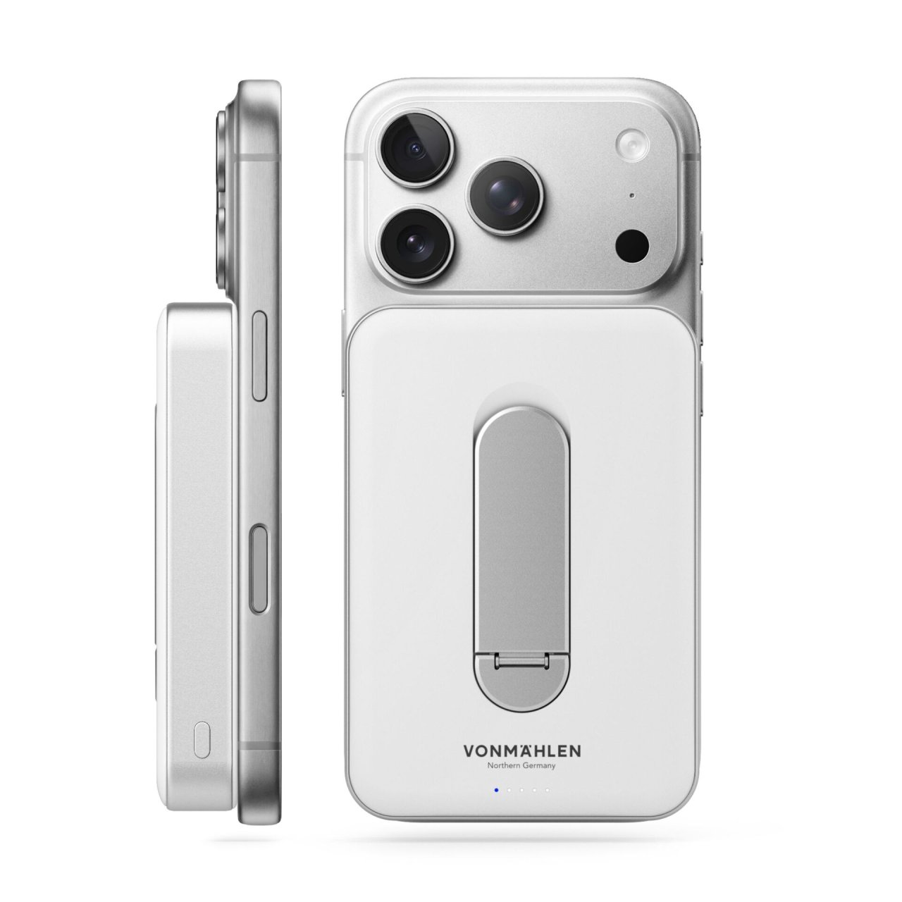 Vonmählen Evergreen Mag QI2 Powerbank Weiß USB-C 10.000mAh mit Kickstand