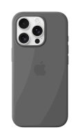 Apple iPhone 16 Pro Silikon Case mit MagSafe Steingrau