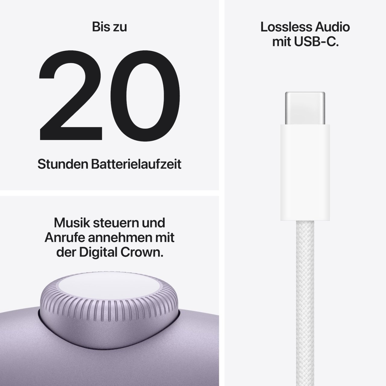 AirPods Max 2 Violett 2.5 - 3.5 W Kabellos