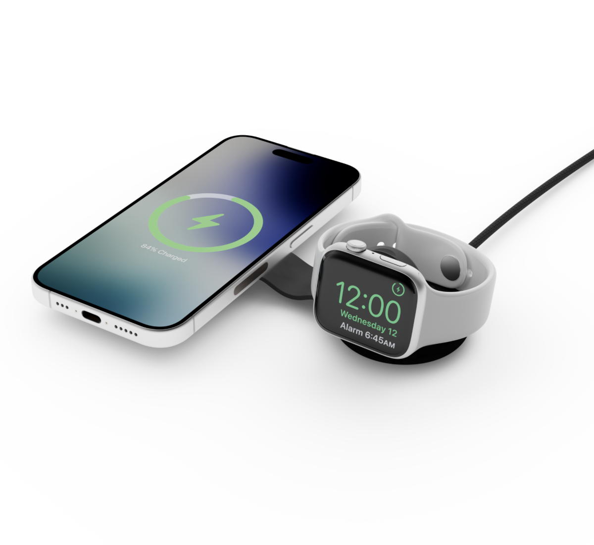 Twelve South Butterfly SE Qi2 Charger (2 in 1) Slate 25W 2 in 1