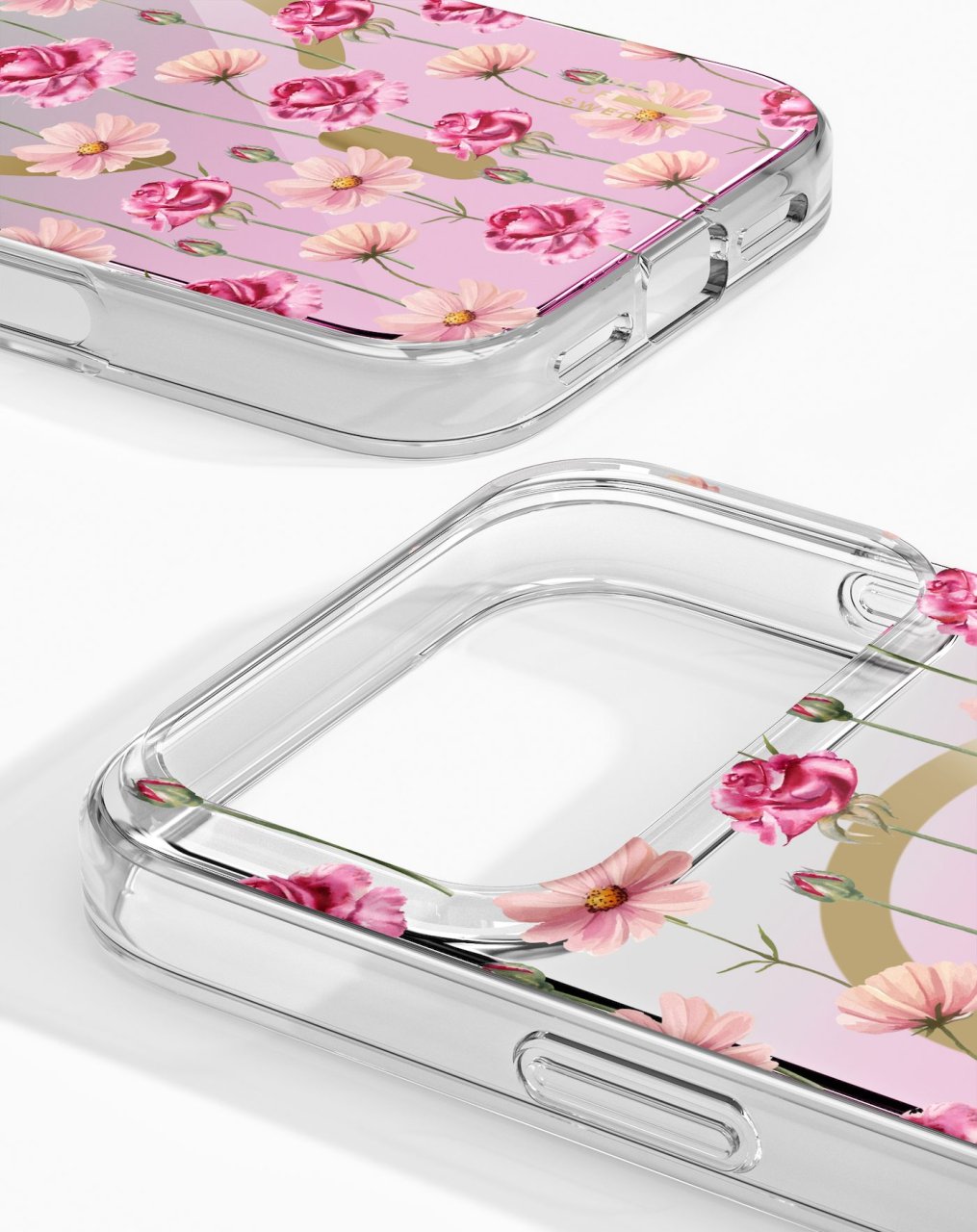 Ideal of Sweden Mirror Case Magsafe iPhone 17 Pro / 18 Pro Rose Blush Floral iPhone 17 Pro iPhone 18 Pro
