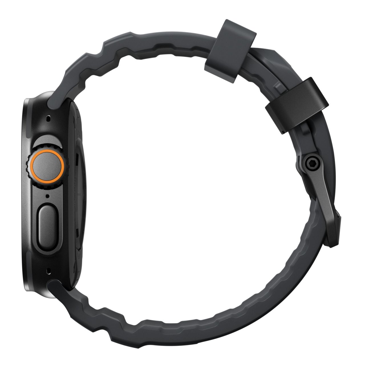 Nomad Rocky Point Armband für Apple Watch 42 (Series 1/2/3)/44/45/46/49mm Grau/Schwarz 42 (Series 1/2/3)/44/45/46/49mm Titanium