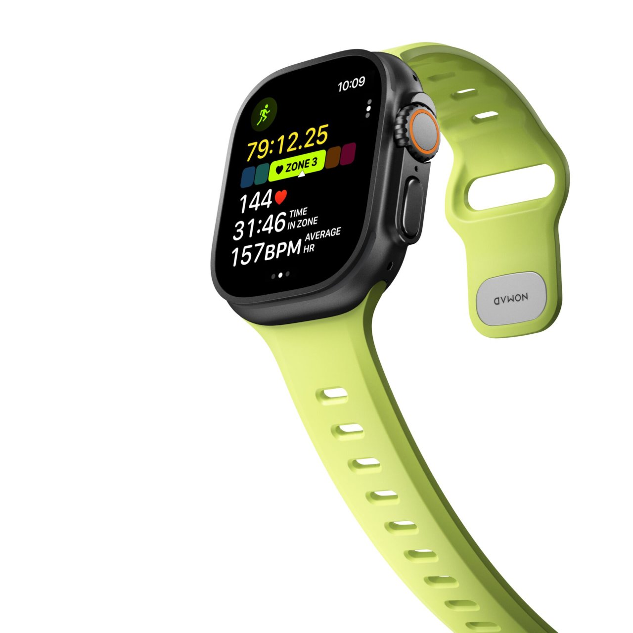 Nomad Tempo Band für Apple Watch Lime 42 (Series 1/2/3)/44/45/46/49mm Silikon