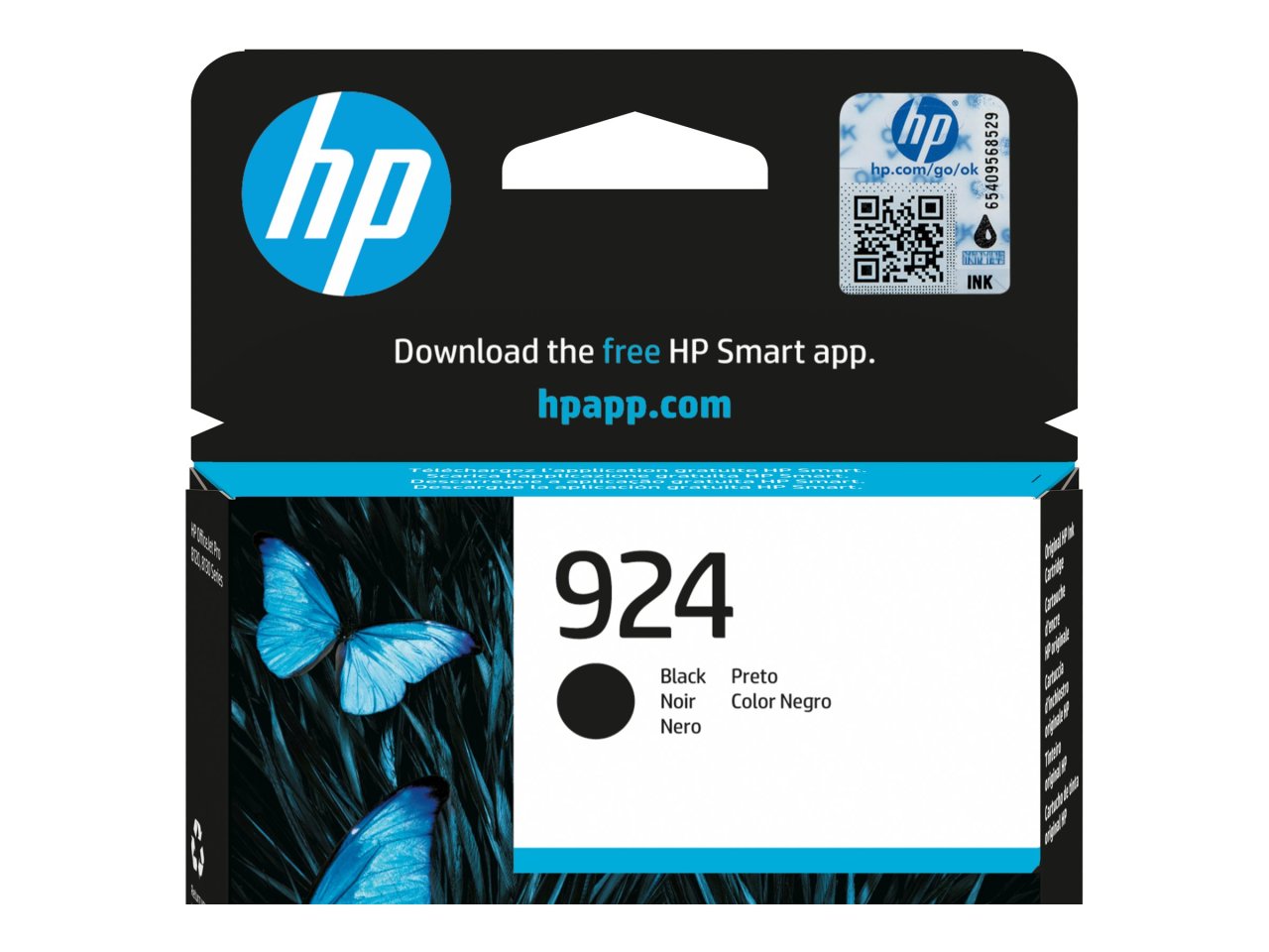 HP 924 Tintenpatrone Schwarz