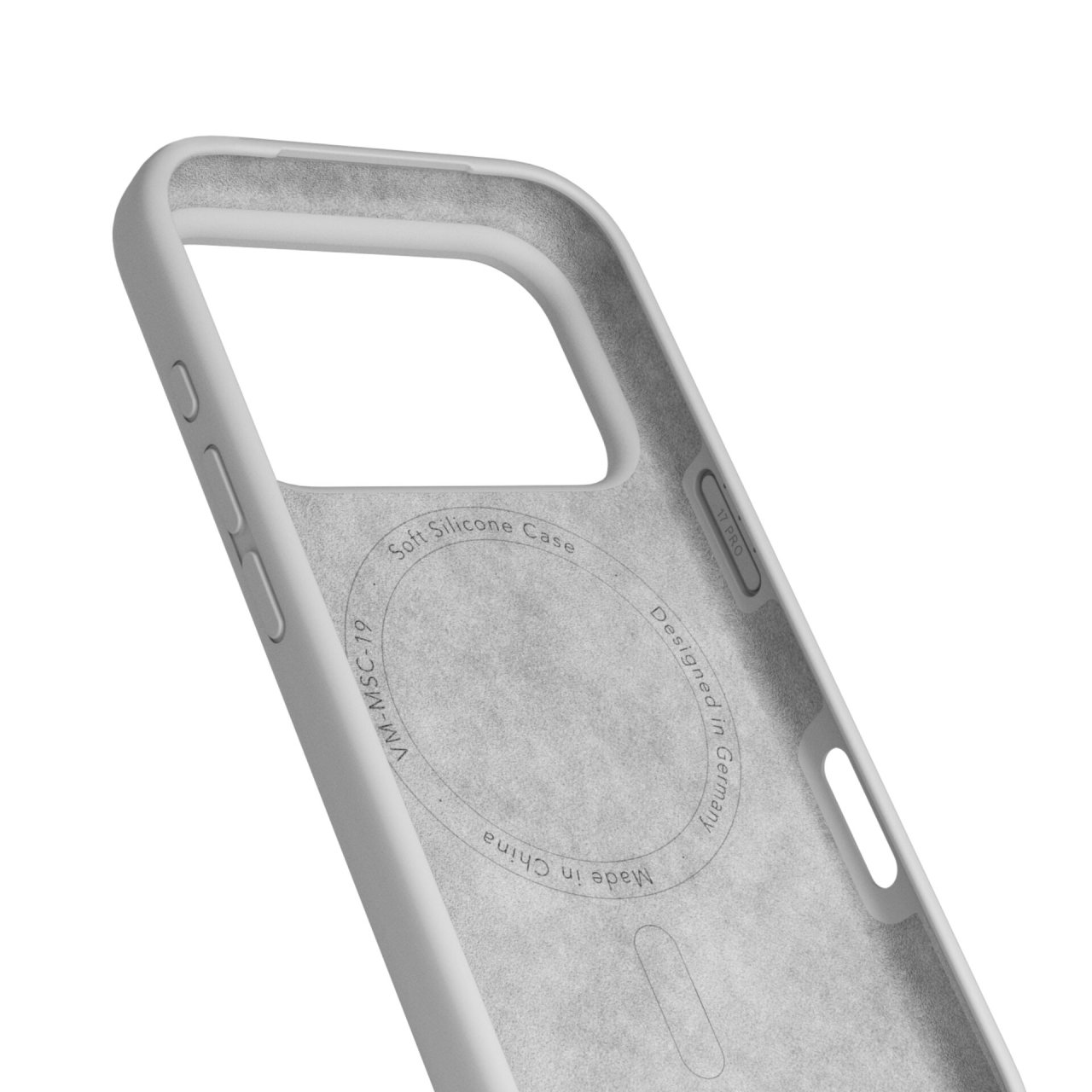 Vonmählen Soft Silikon Case für iPhone 17 Pro Light Gray iPhone 17 Pro Silikon