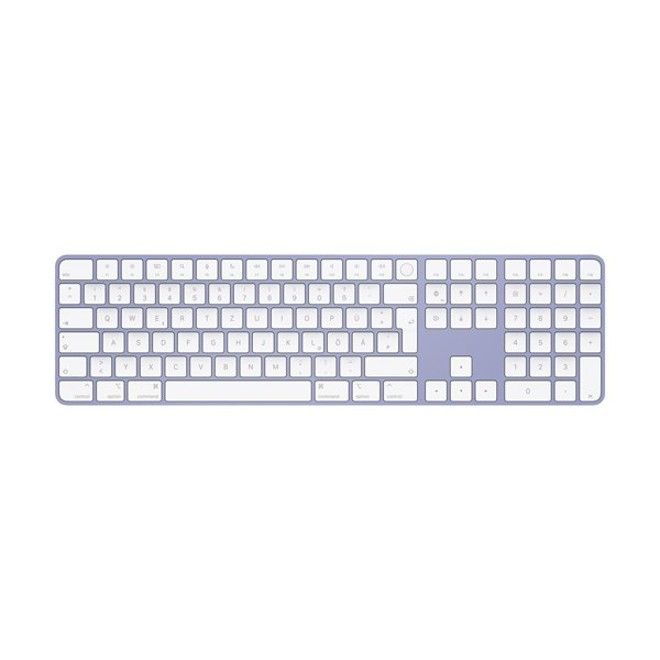 Apple Magic Keyboard mit Touch ID und Ziffernblock für Mac mit Apple Chip, Deutsch, Violett (Bulk)