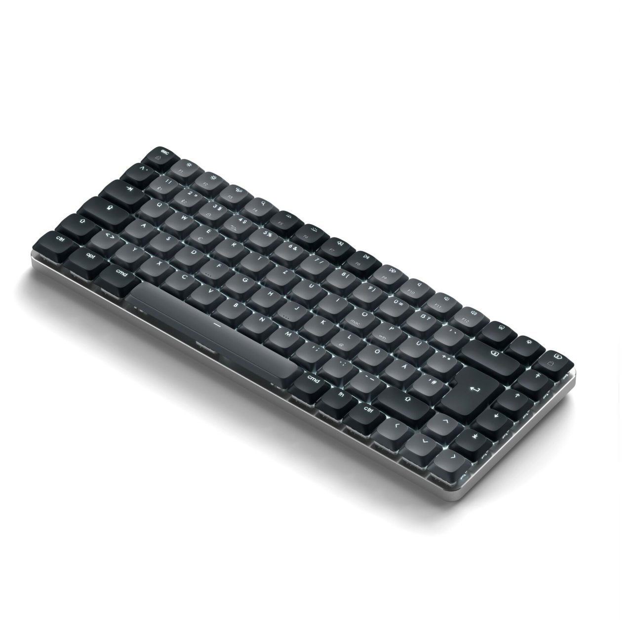Satechi SM1 Slim Mechanical Backlit Tastatur Dunkel Deutsch Bluetooth