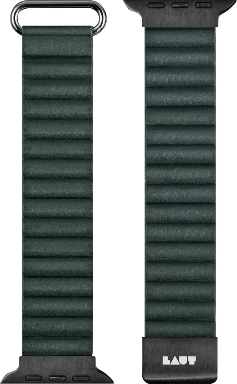 LAUT Novi Luxe Loop Armband Grün 38mm 40mm 41mm 42mm (Series 10) Lederimitat