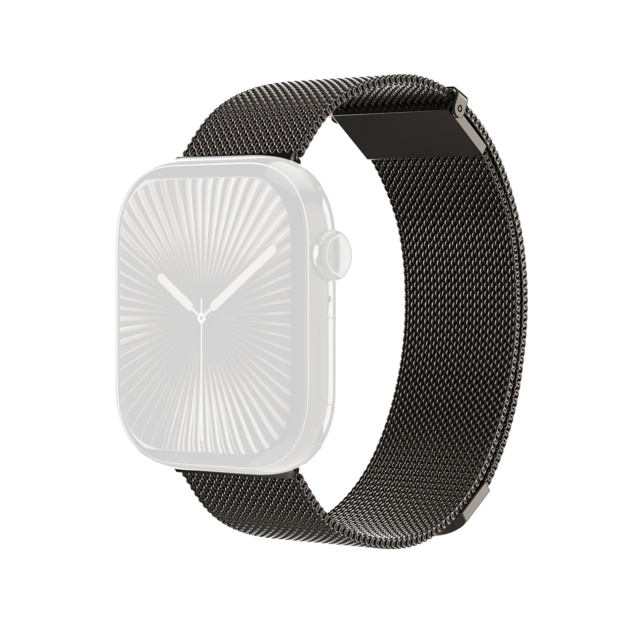 Vonmählen Milanese Loop 2 für Apple Watch Granitgrau 42/44/45/46/49mm (Series 1/2/3) Edelstahl
