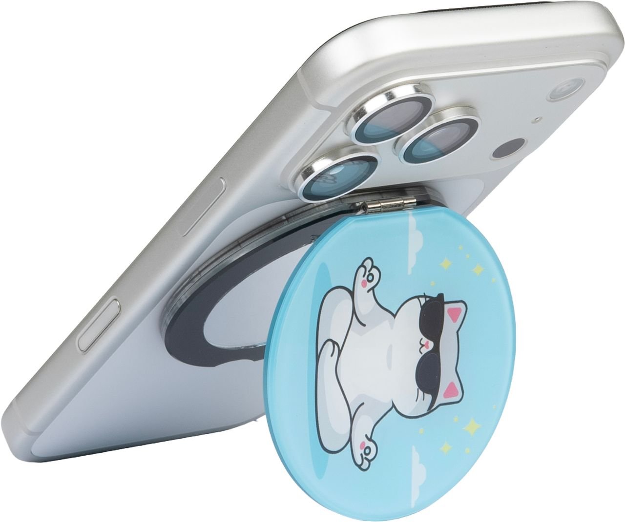 LAUT MAGMOJI MagSafe Ring Mirror Stand Cat Stay Calm