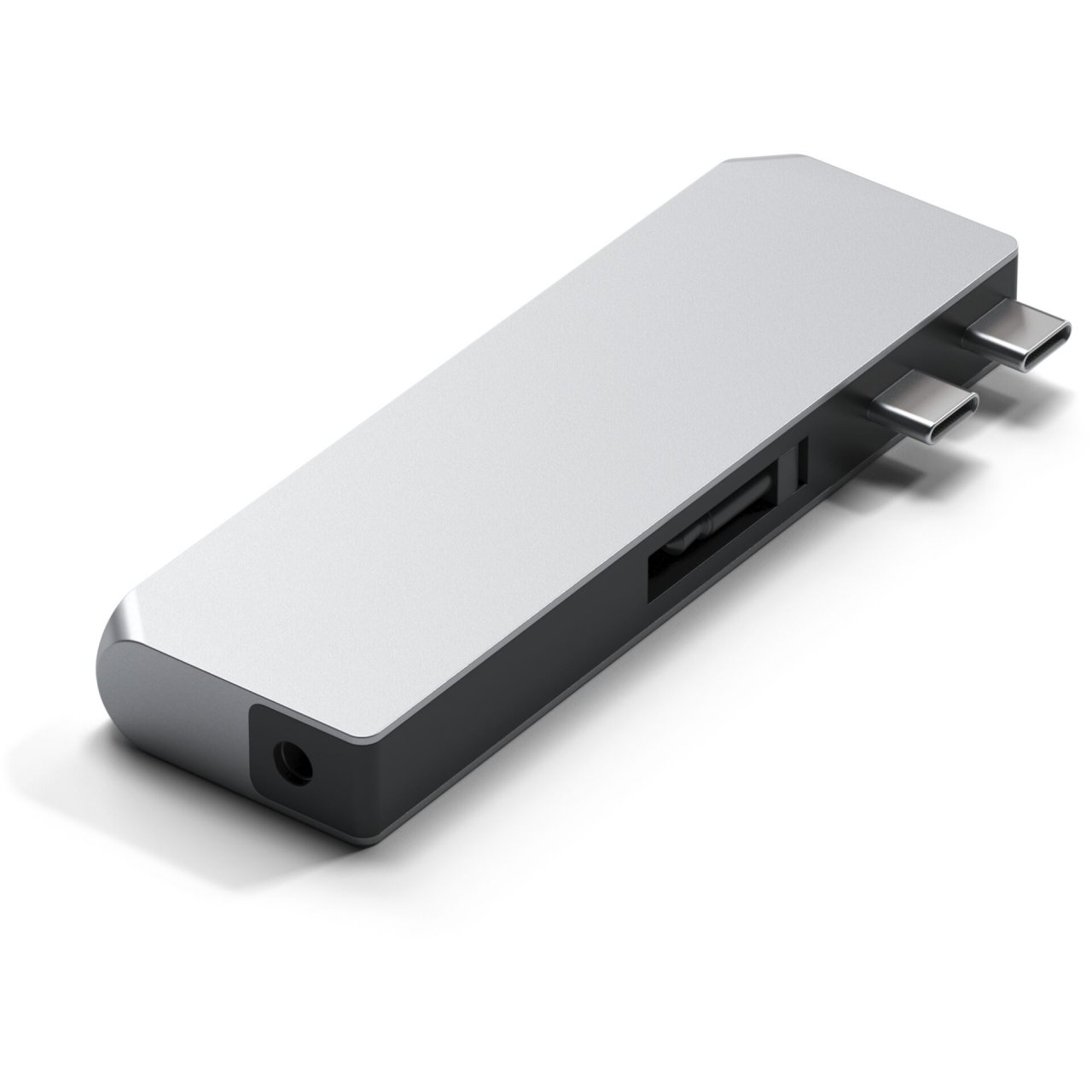 Satechi USB-C Pro Hub Mini (6 in 2) Silber USB-C 96W 6 in 2