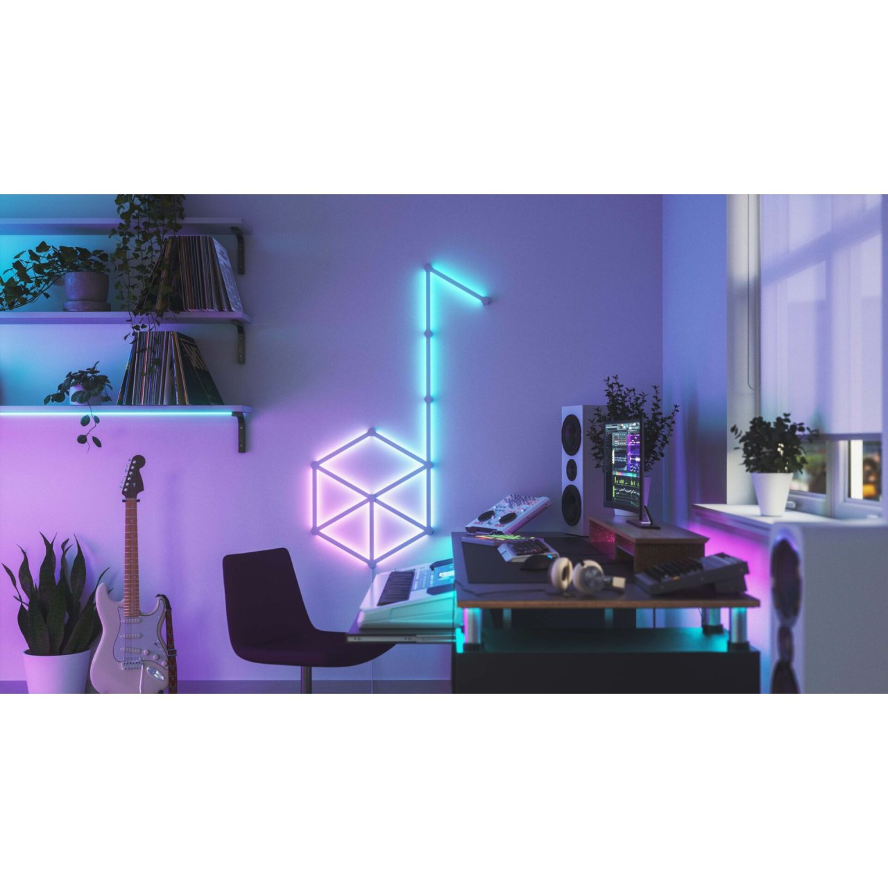 Nanoleaf Lines, Starter Kit 15er-Pack Apple HomeKit Amazon Alexa Google Home Leuchtmittel