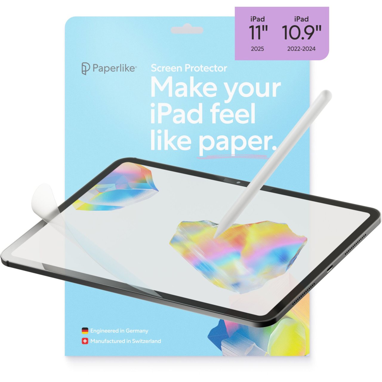 Paperlike 3 Displayschutzfolie für iPad 11" (A16) / iPad 10,9" (10. Gen)