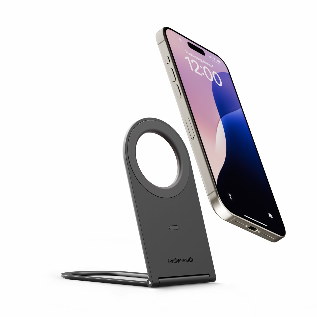Twelve South Curve Nano klappbare Handyhalterung Slate Smartphone Grau