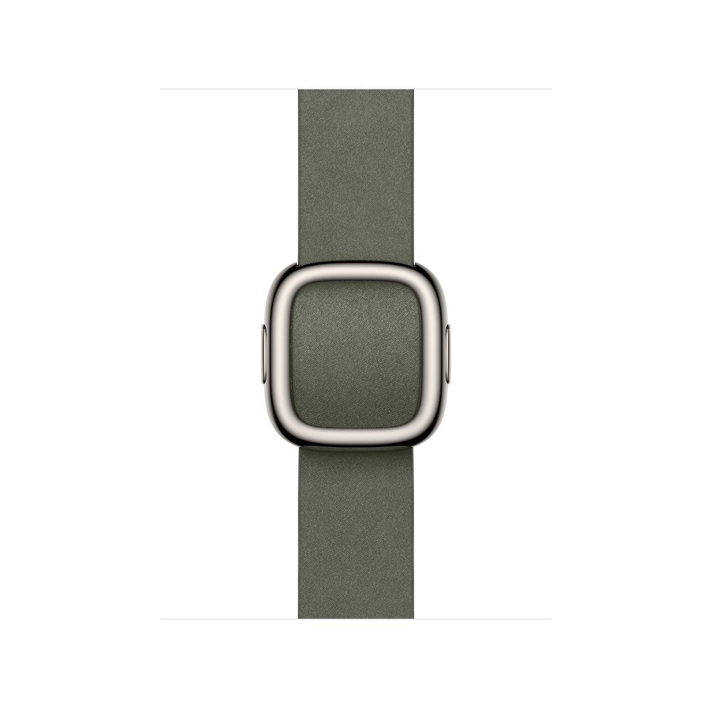 Apple Armband mit moderner Schließe Silbergrau 42mm (Series 10/11) Medium (145-165 mm Umfang) Polyester
