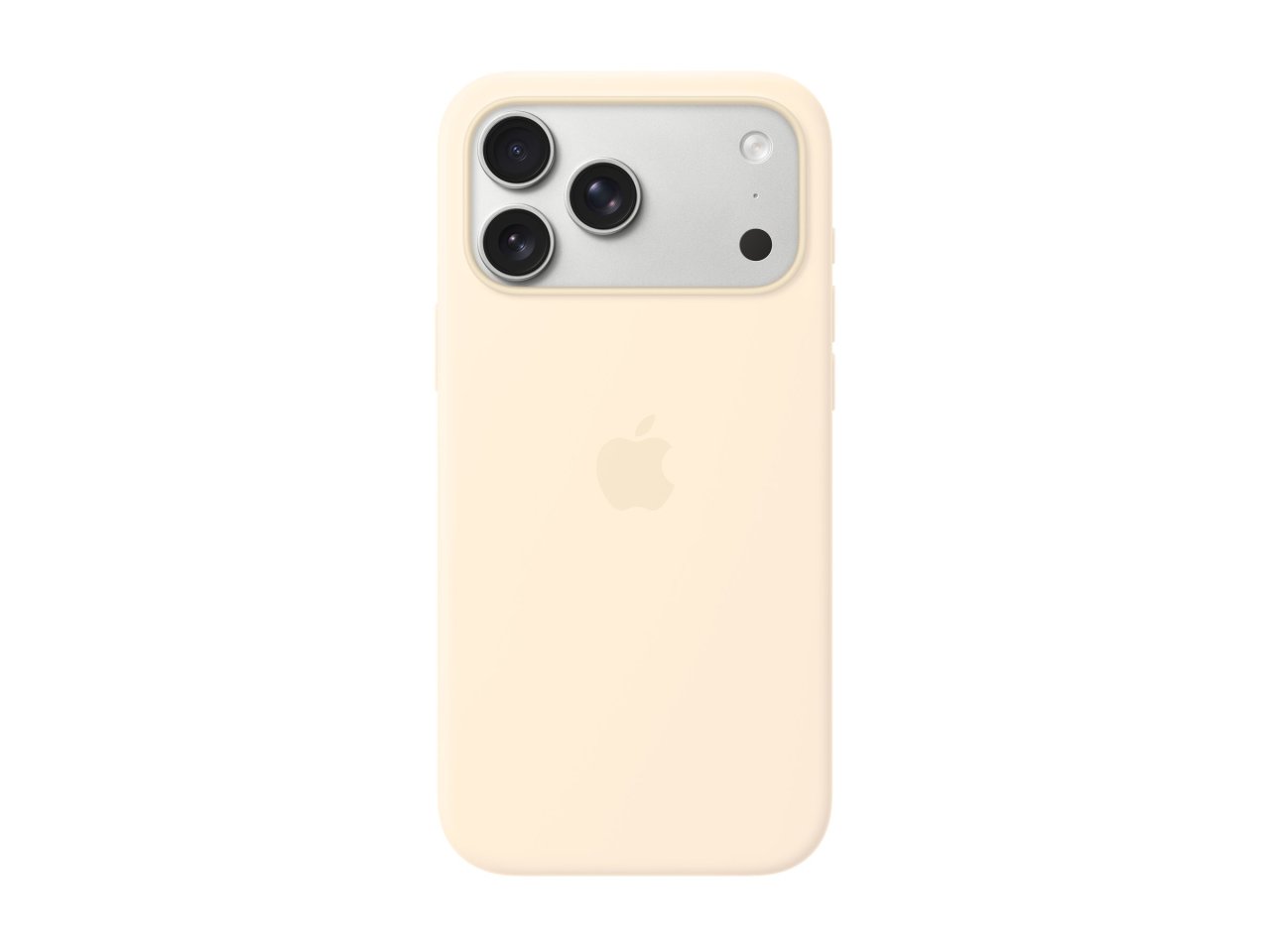 Apple iPhone 17 Pro Max Silikon Case mit MagSafe Vanille iPhone 17 Pro Max Silikon