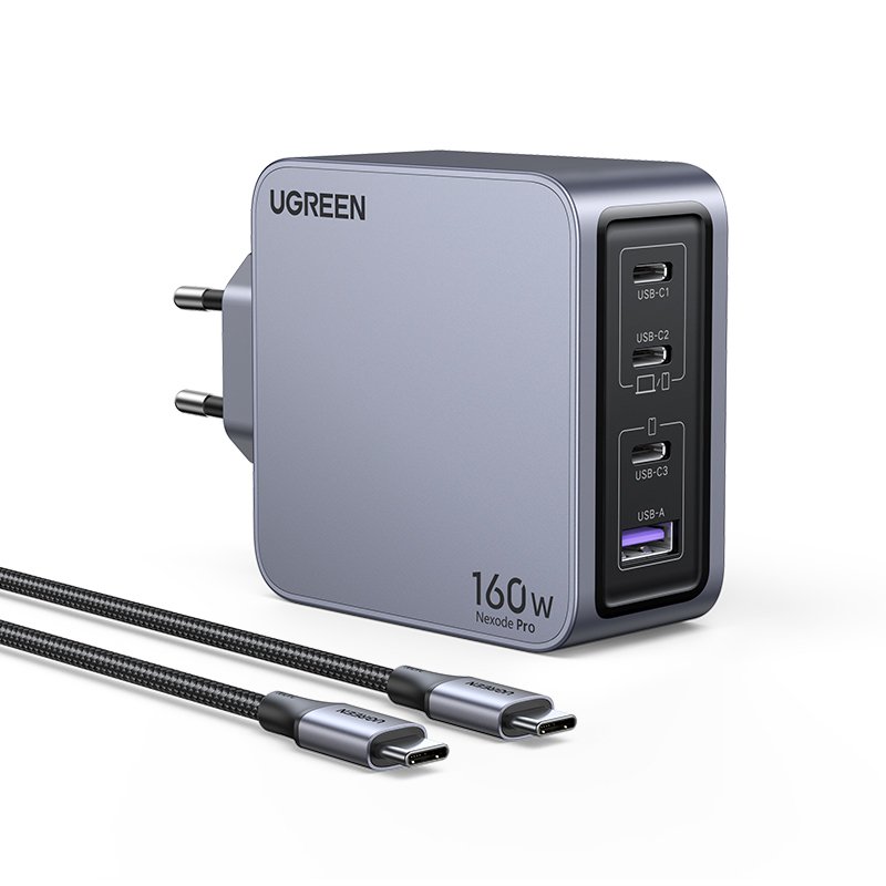 UGREEN 160W Nexode Pro X763 GaN Power Adapter mit USB-C Kabel