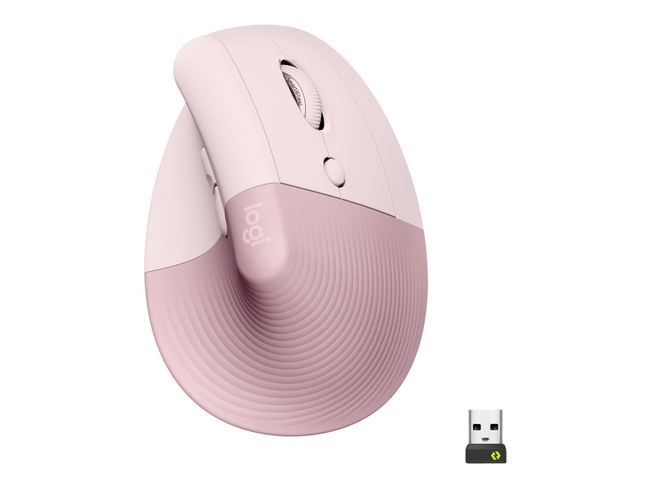 Logitech Lift Right Vertical Rosé Kabellos