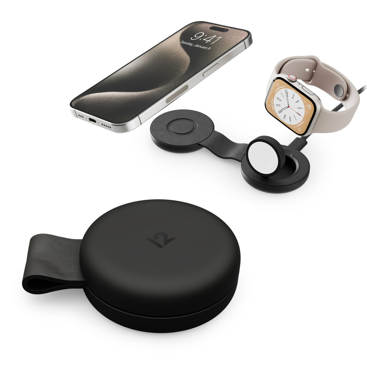Twelve South Butterfly SE Qi2 Wireless Charger Schwarz 15W 2 in 1