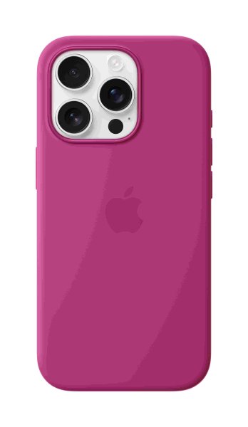 Apple iPhone 16 Pro Silikon Case mit MagSafe, Fuchsia