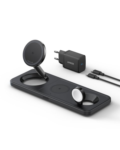 Anker MagGo Wireless Charger Pad mit QI2 (3-in-1)